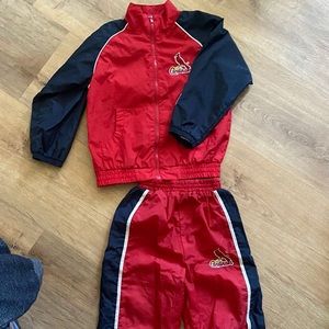Red cardinals jumpsuit